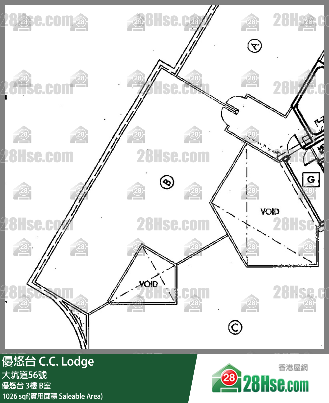 優悠台 優悠台3樓 B室 平面圖