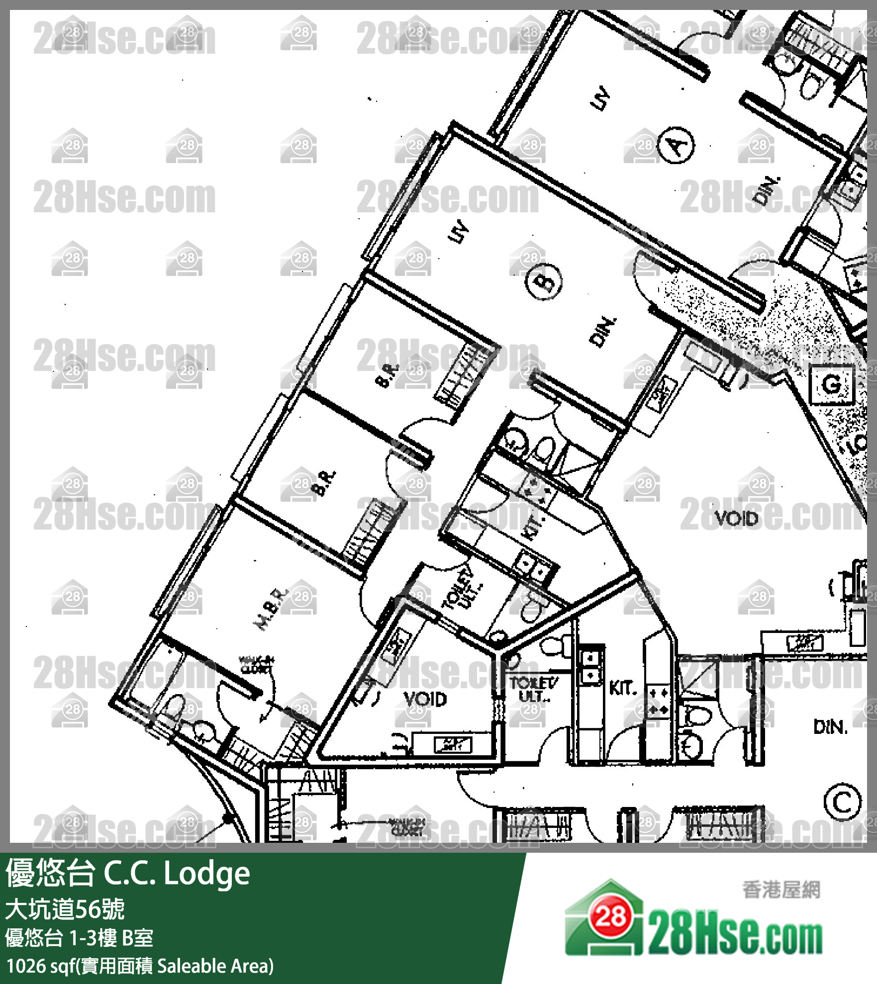 優悠台 優悠台 1樓 B室 平面圖