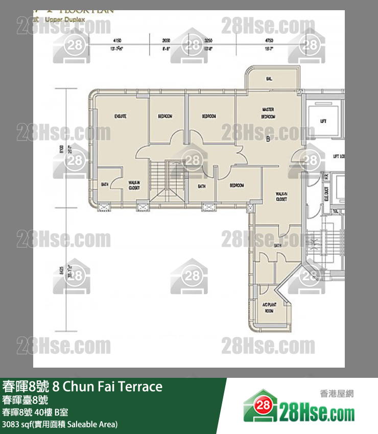 春晖8号 春晖8号40楼 B室 平面图