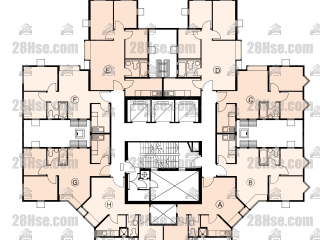 康祥閣 1-14樓 平面圖