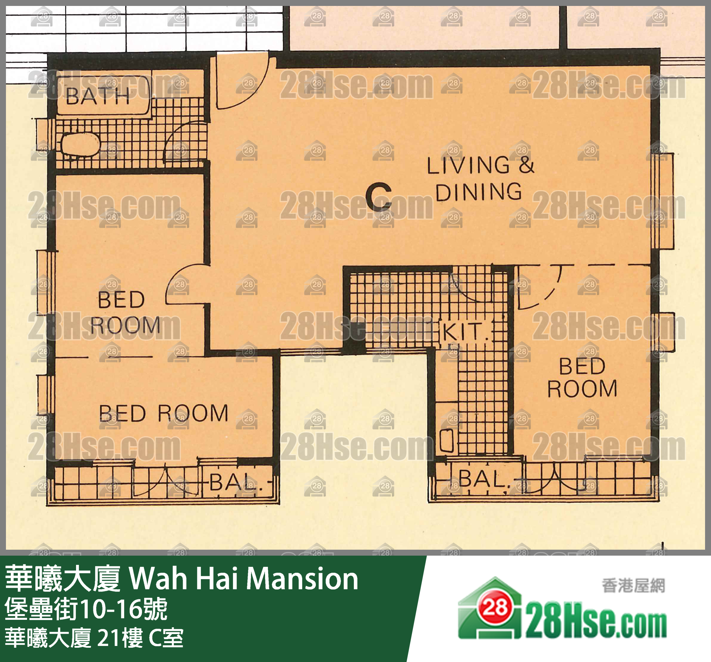 华曦大厦 华曦大厦21楼 C室 平面图