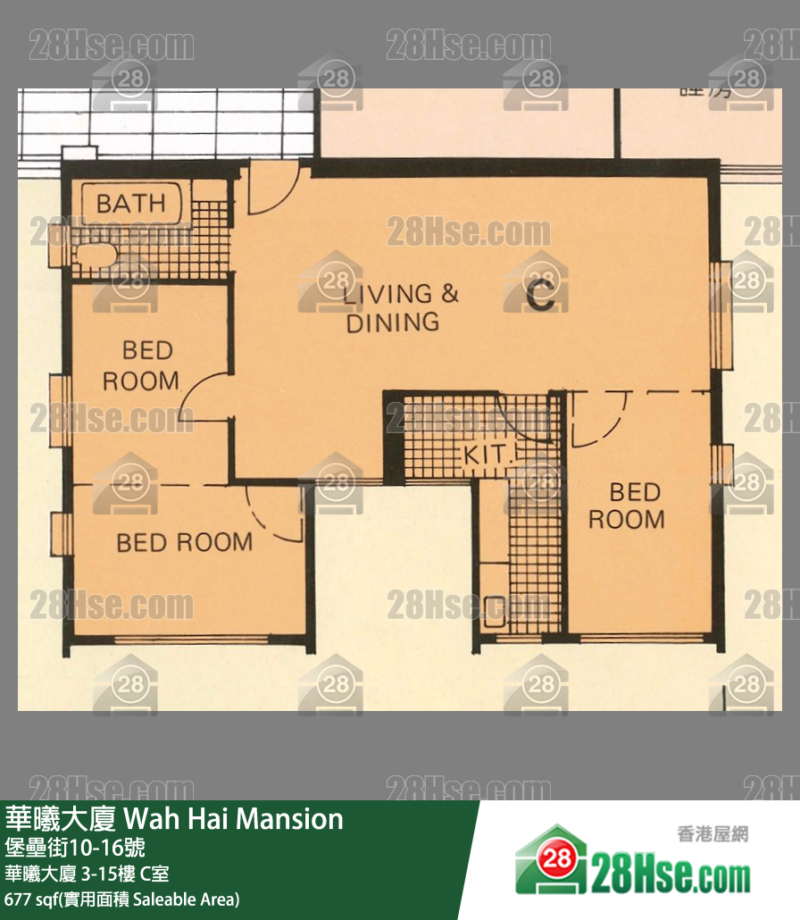 华曦大厦 华曦大厦15楼 C室 平面图