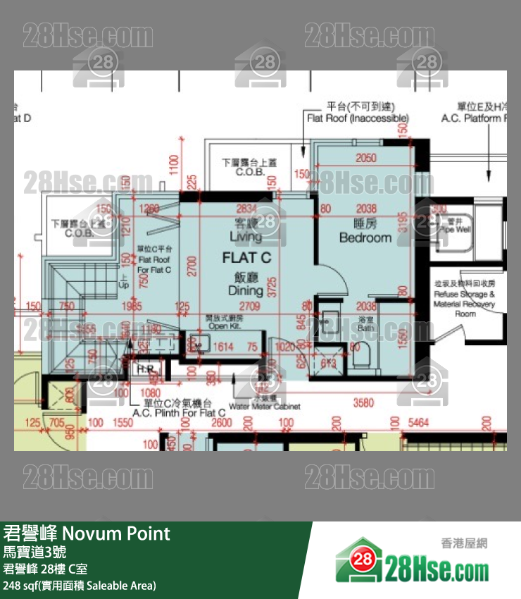 Novum Point Unit FloorPlan (Provided by 28Hse) Novum Point Unit FloorPlan (Provided by 28Hse)