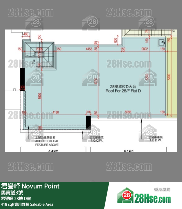 君誉峰 君誉峰28楼 D室 平面图