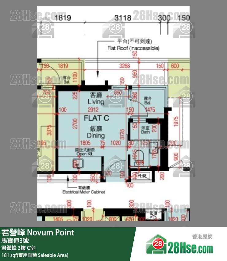 君譽峰 君譽峰 3樓 C室 平面圖