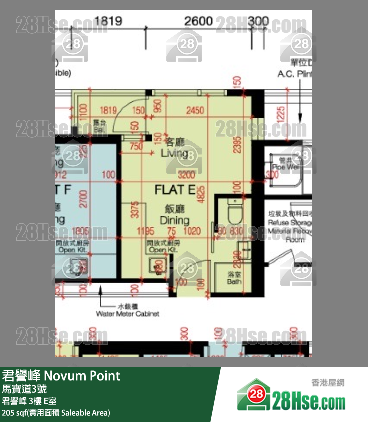 君譽峰 君譽峰 3樓 E室 平面圖