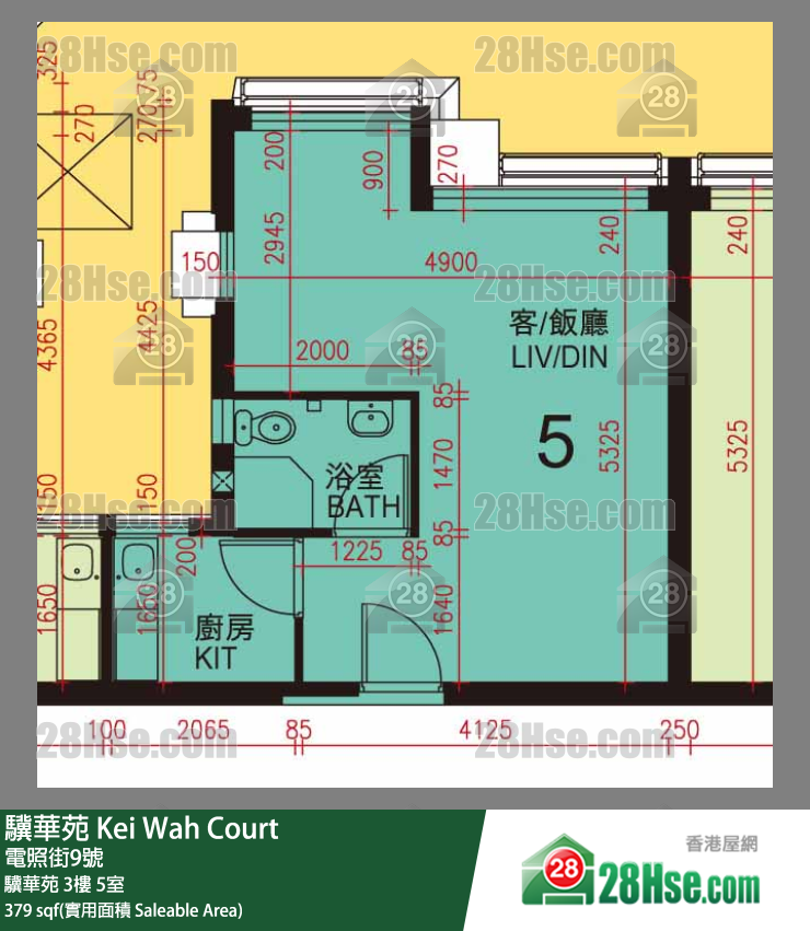 骥华苑 骥华苑 3楼 5室 平面图