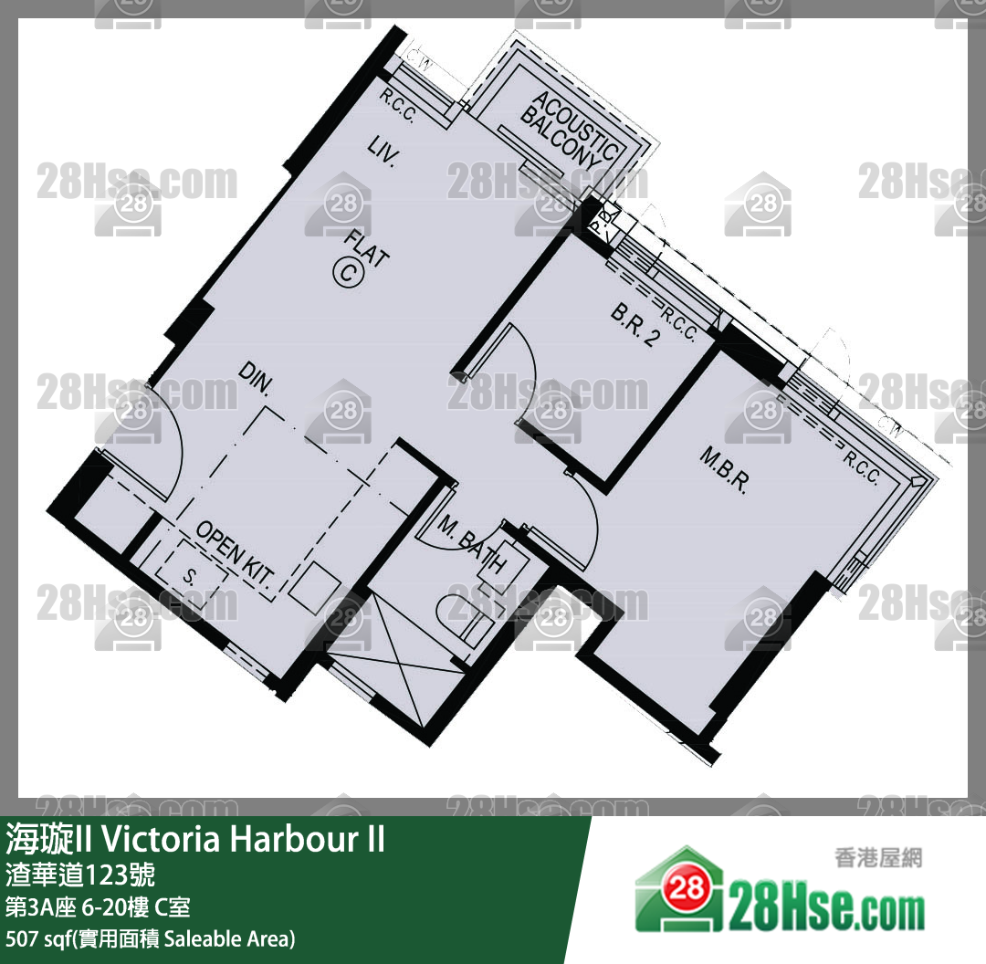 海璇II 第3A座20楼 C室 平面图