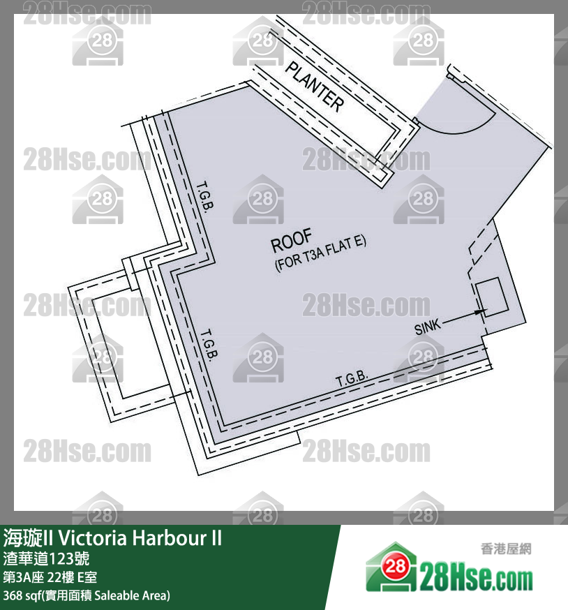 海璇II 第3A座22楼 E室 平面图