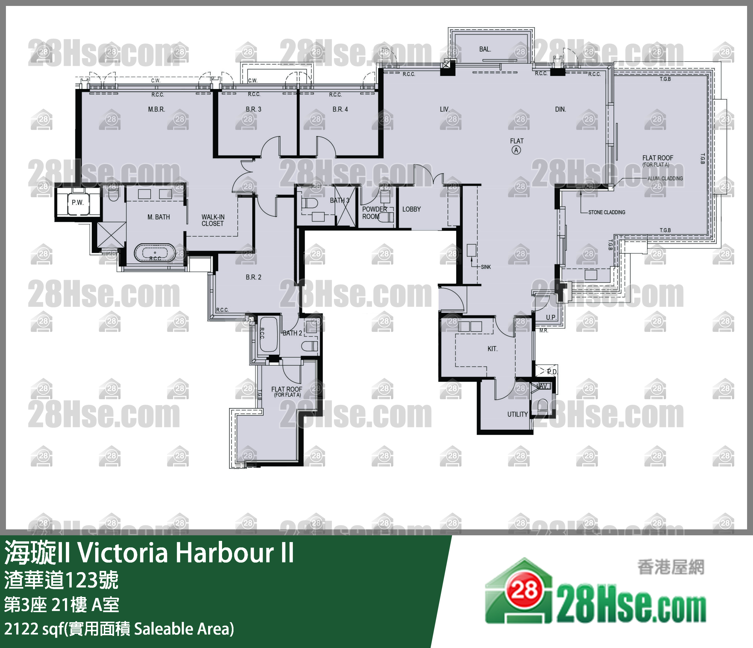 海璇II 第3座21楼 A室 平面图