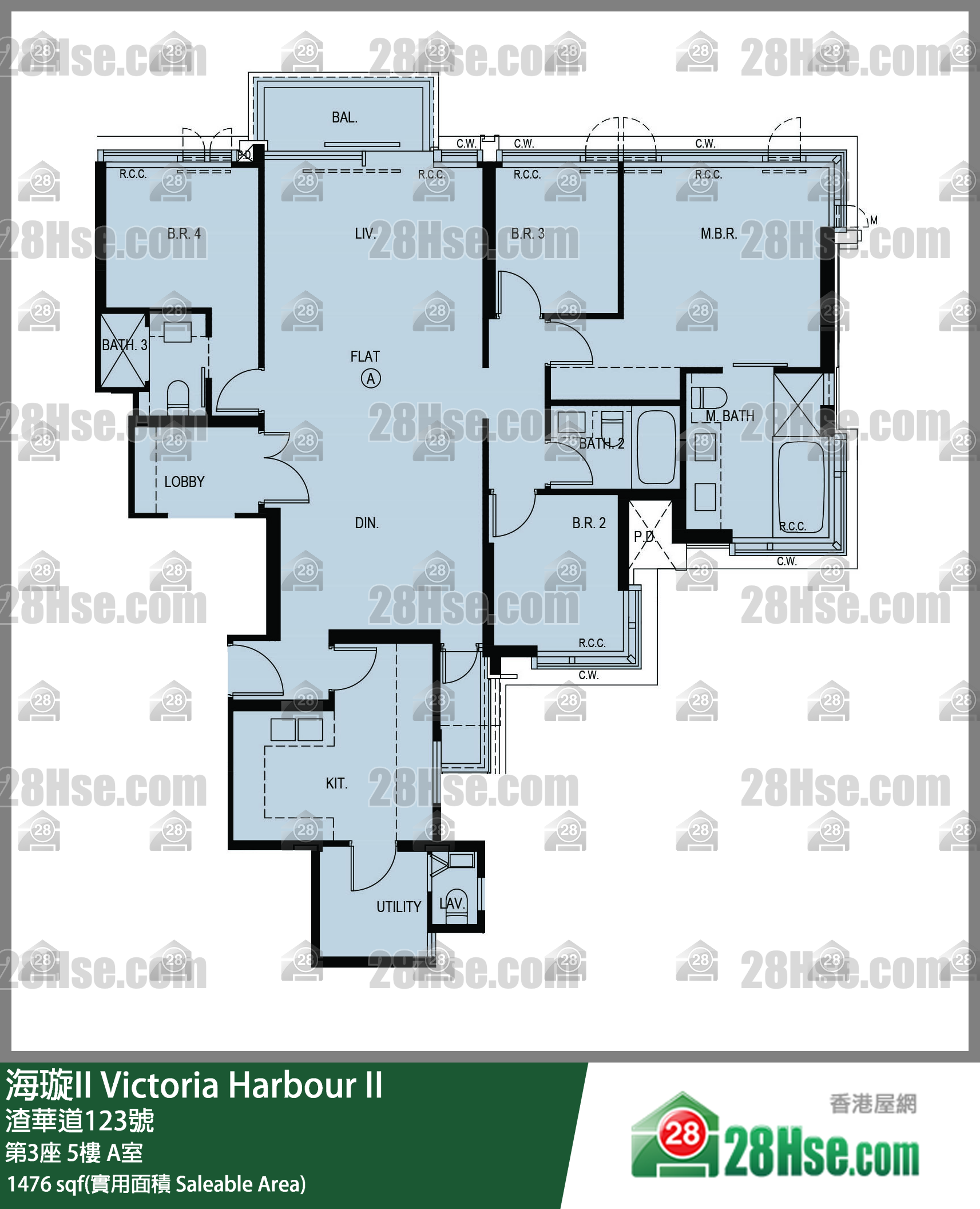 海璇II 第3座5楼 A室 平面图