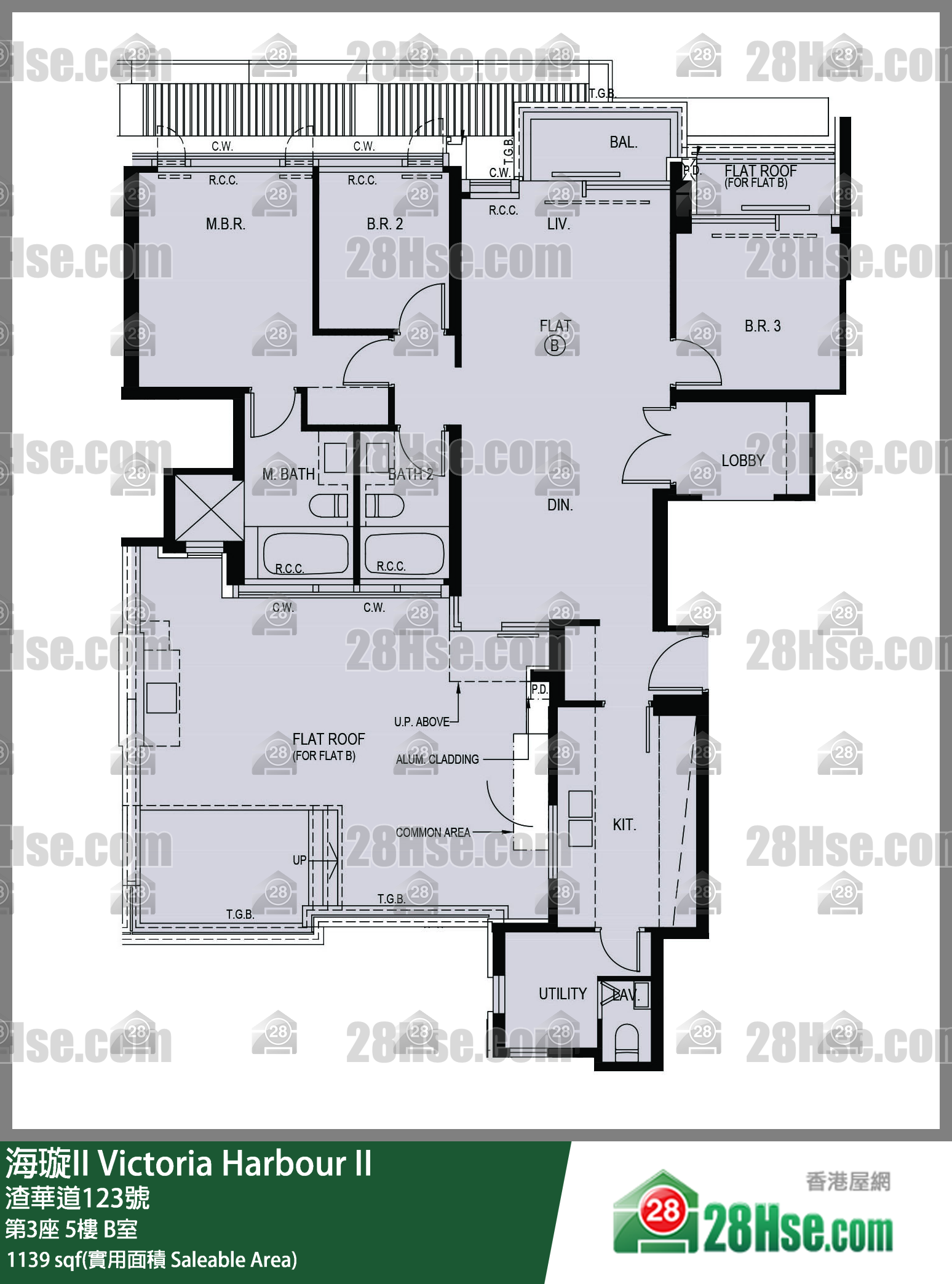 海璇II 第3座5樓 B室 平面圖