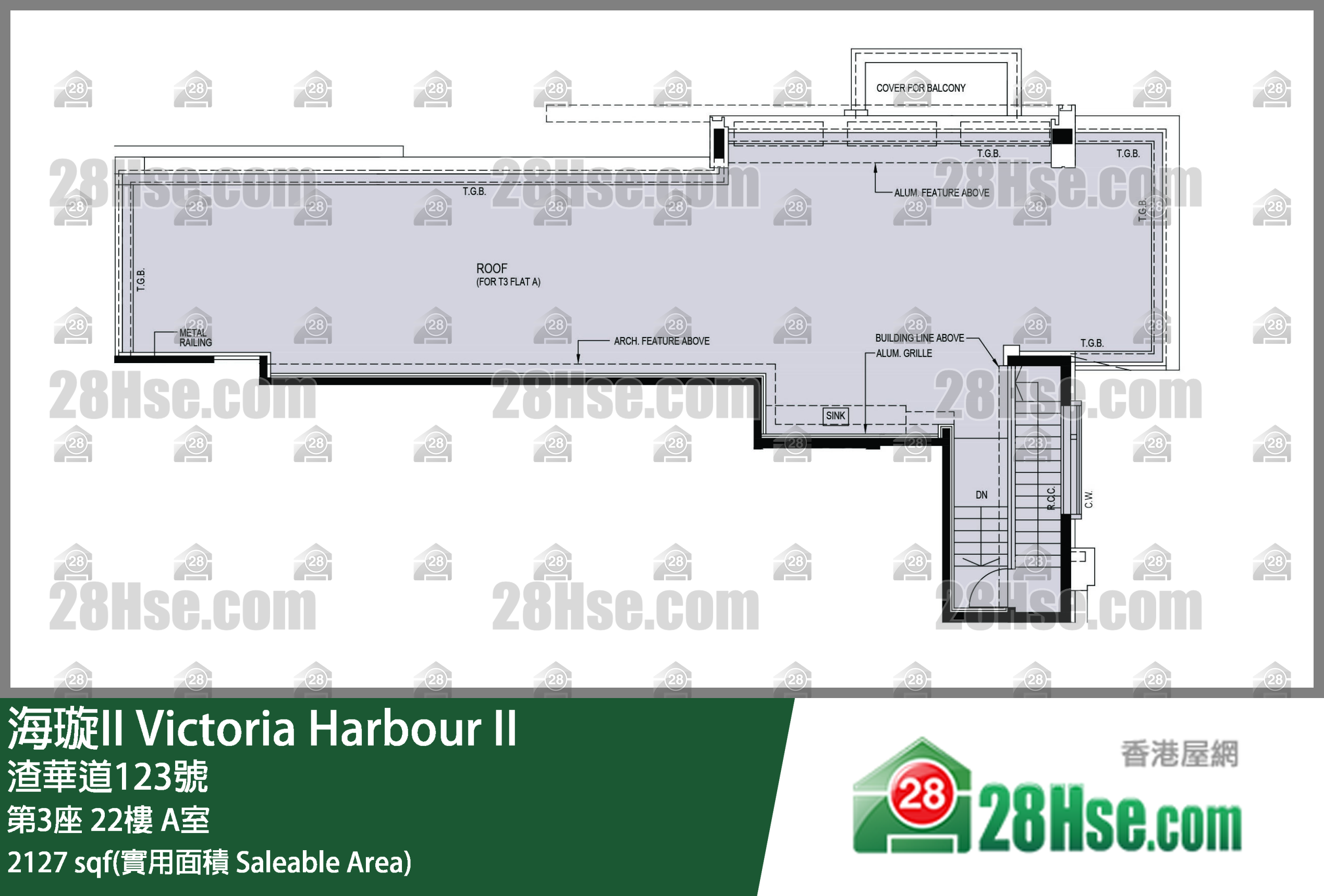 海璇II 第3座22楼 A室 平面图