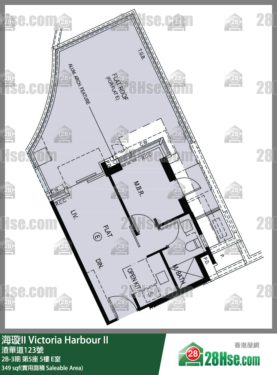 海璇II 2B-3期第5座5楼 E室 平面图