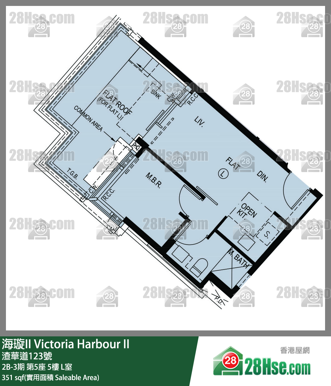 海璇II 2B-3期第5座5樓 L室 平面圖