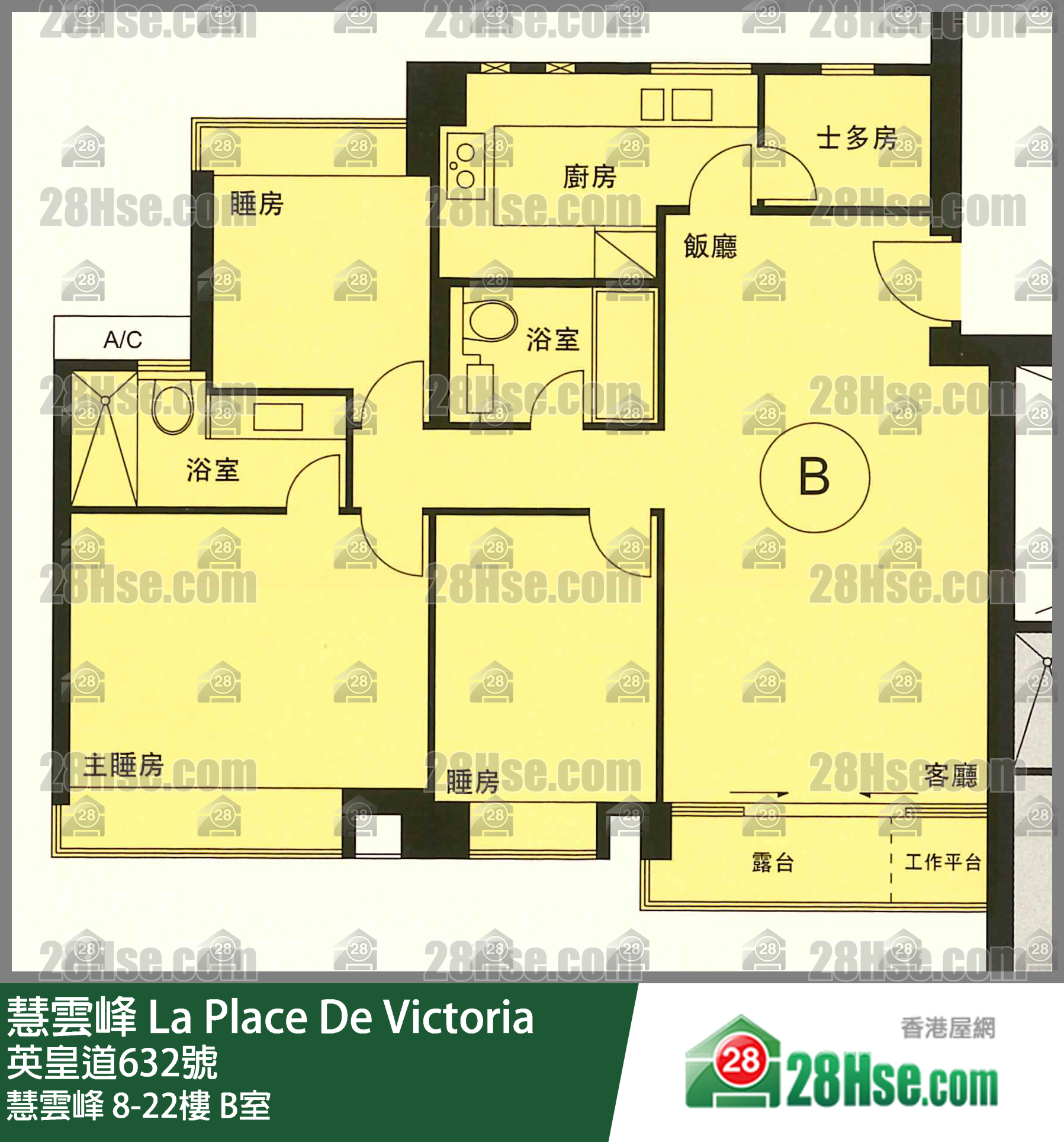 慧云峰 慧云峰19楼 B室 平面图