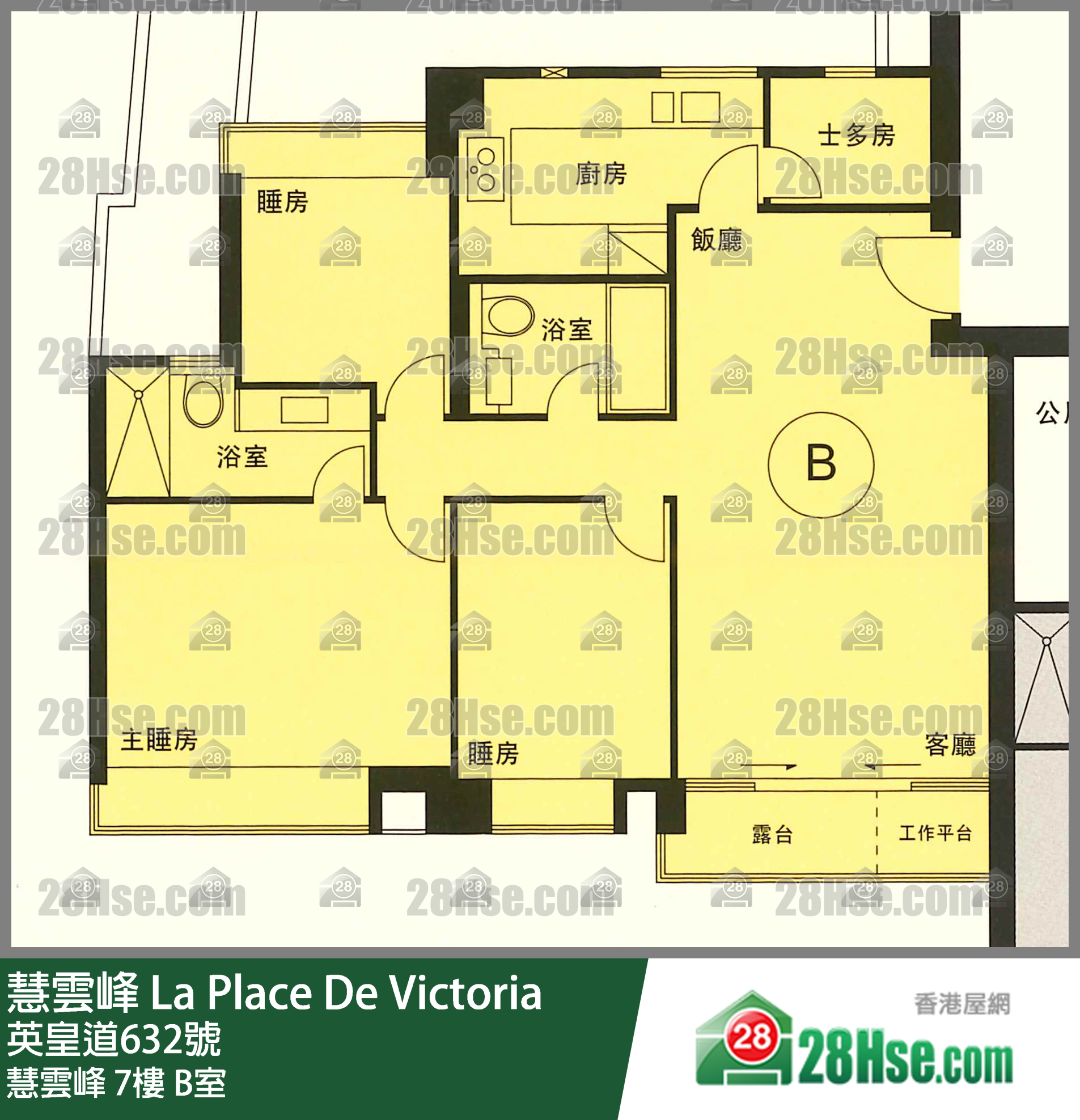 慧云峰 慧云峰7楼 B室 平面图