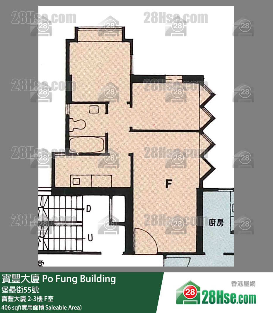 宝丰大厦 宝丰大厦2楼 F室 平面图