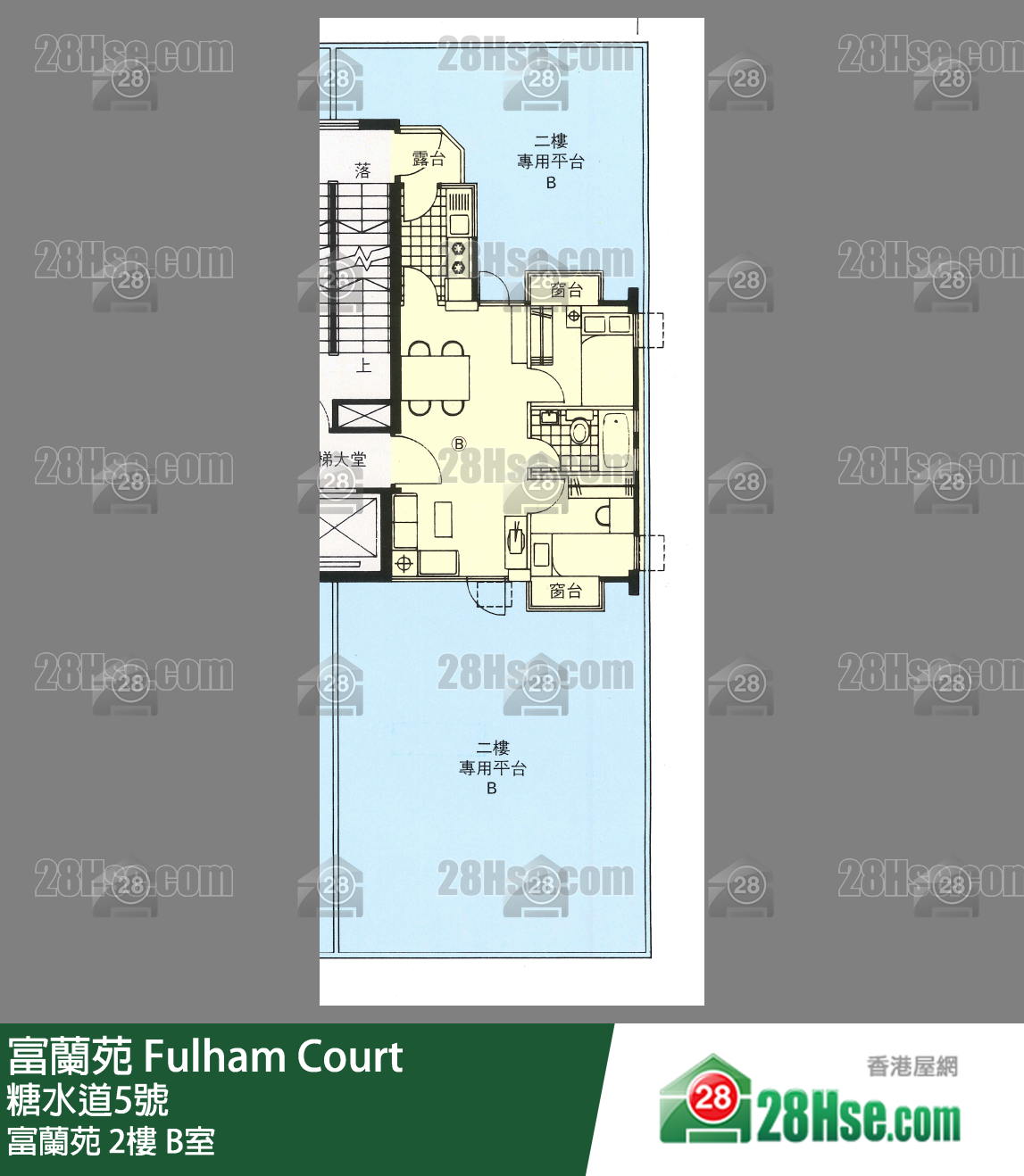 富蘭苑 富蘭苑2樓 B室 平面圖