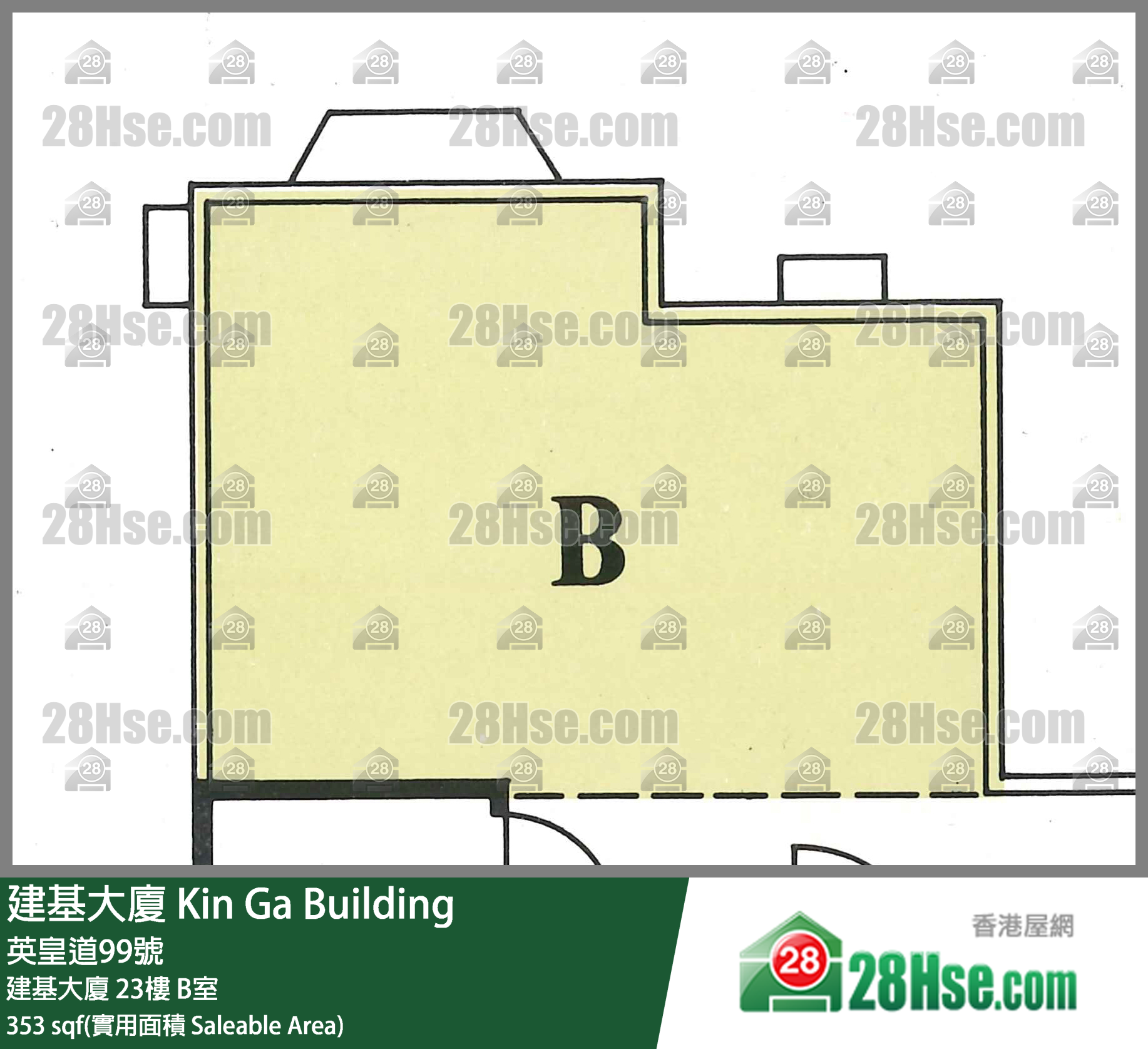 建基大厦 建基大厦23楼 B室 平面图