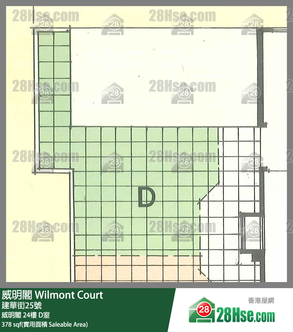威明閣 威明閣24樓 D室 平面圖