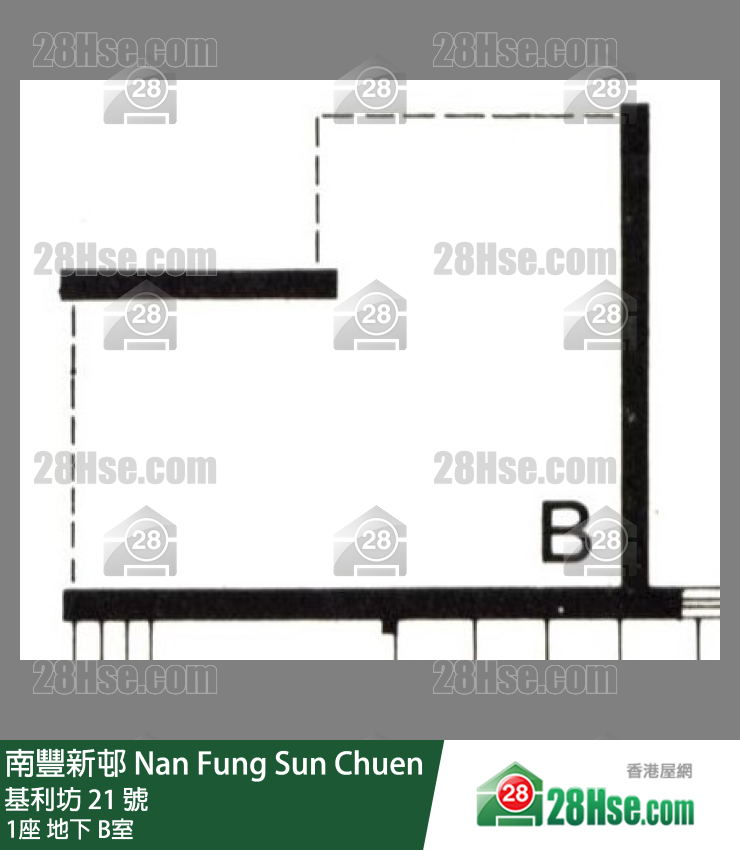 南丰新邨 1座地下 B室 平面图
