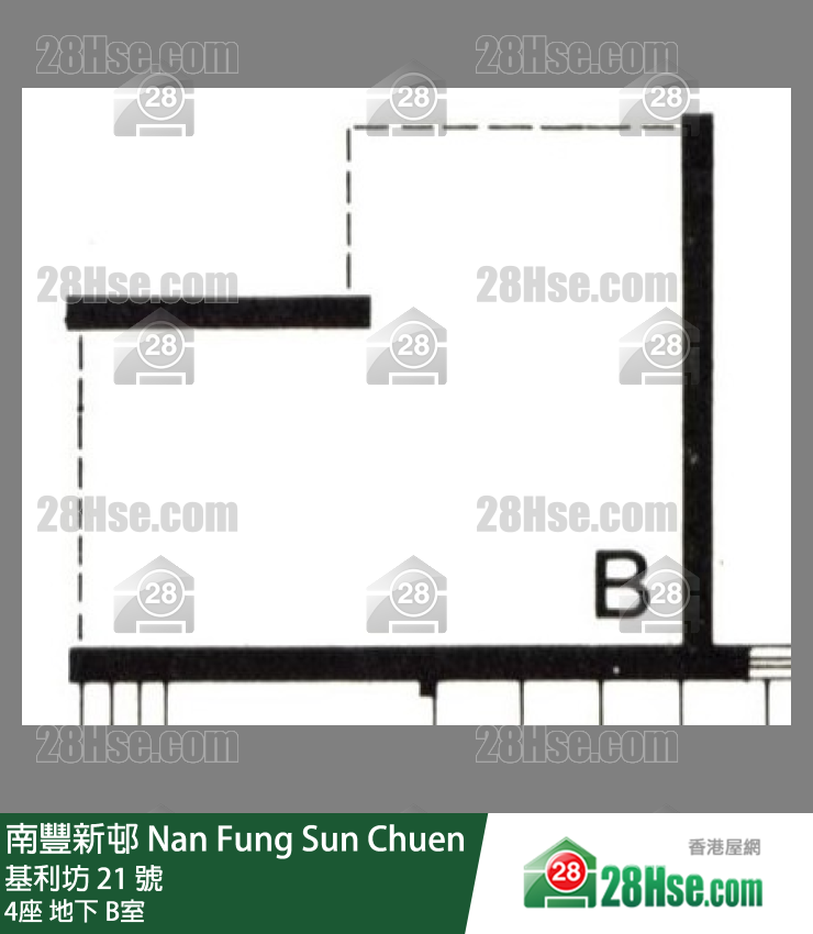 南豐新邨 4座地下 B室 平面圖