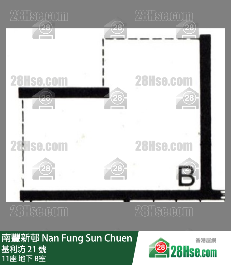 南豐新邨 11座地下 B室 平面圖
