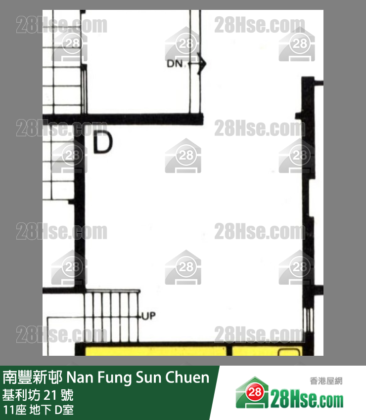 南豐新邨 11座地下 D室 平面圖