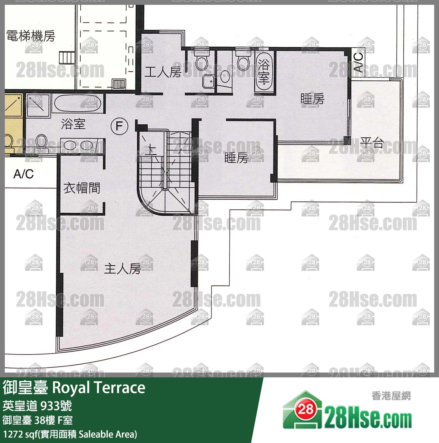 御皇台 御皇台 38楼 F室 平面图