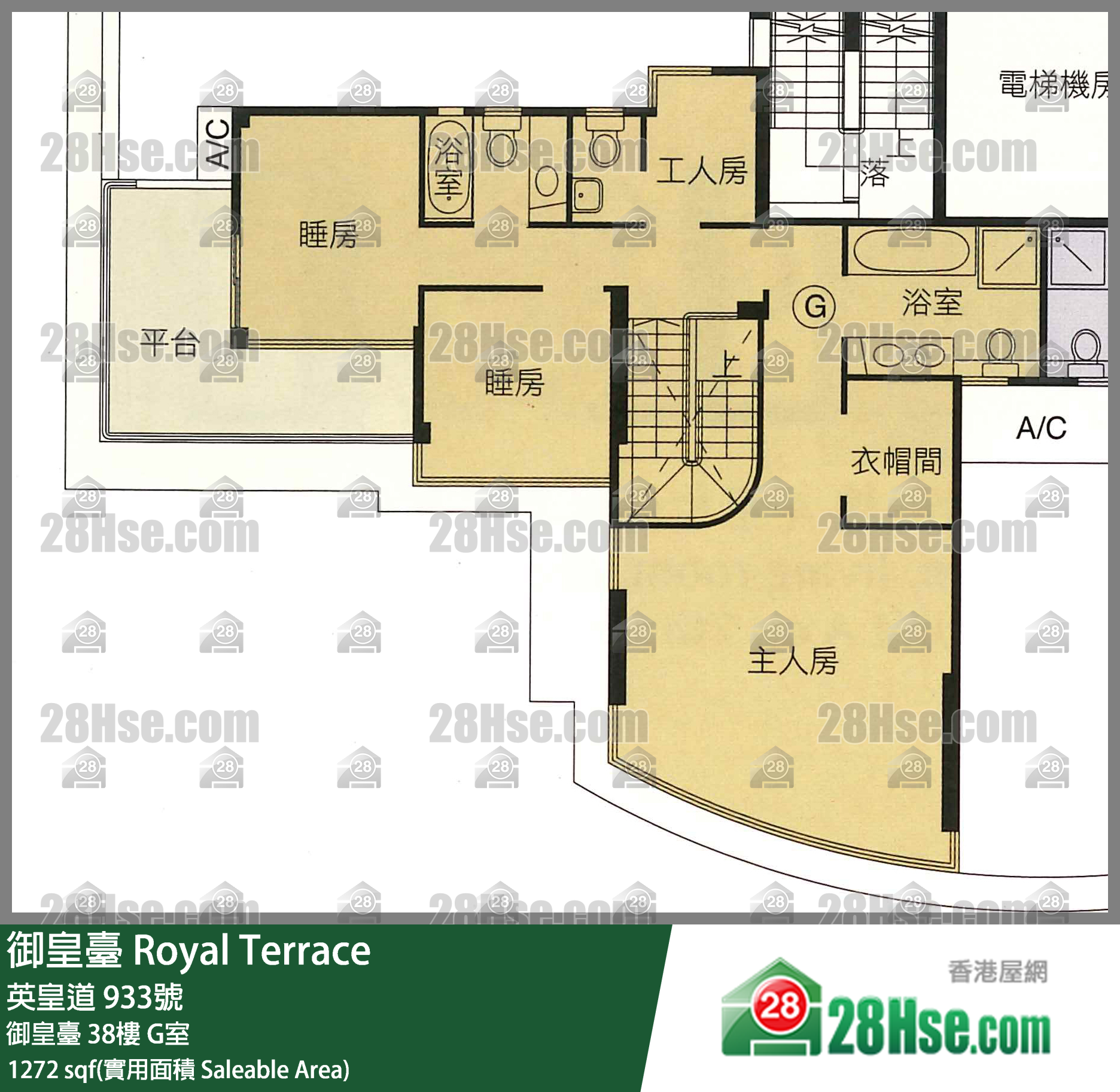 御皇台 御皇台38楼 G室 平面图