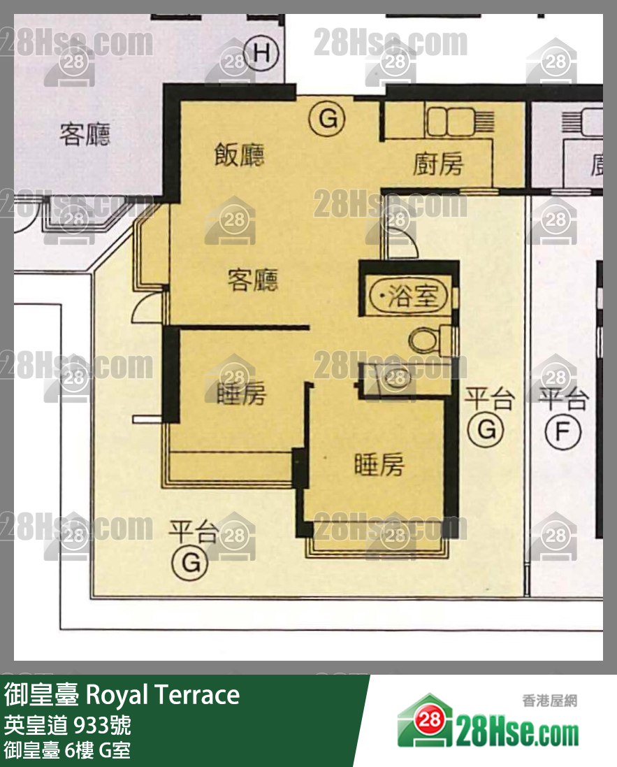 御皇台 御皇台6楼 G室 平面图