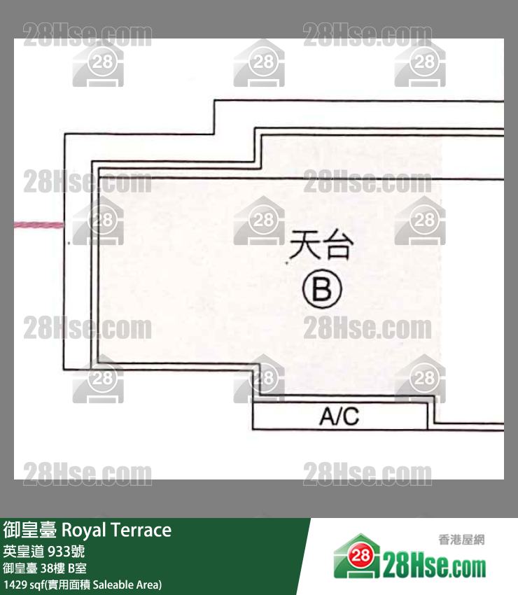 御皇台 御皇台38楼 B室 平面图