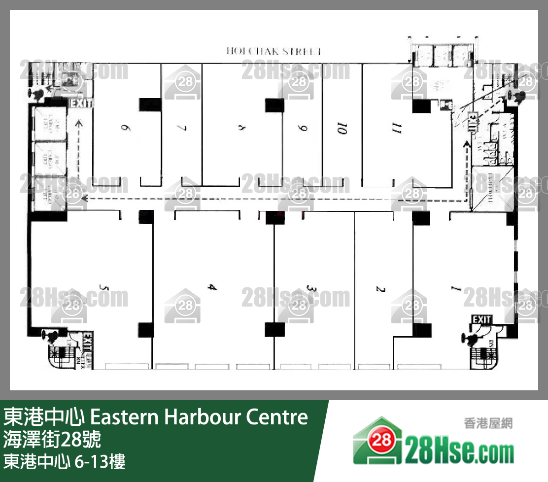 Eastern Harbour Centre 6-13/f FloorPlan