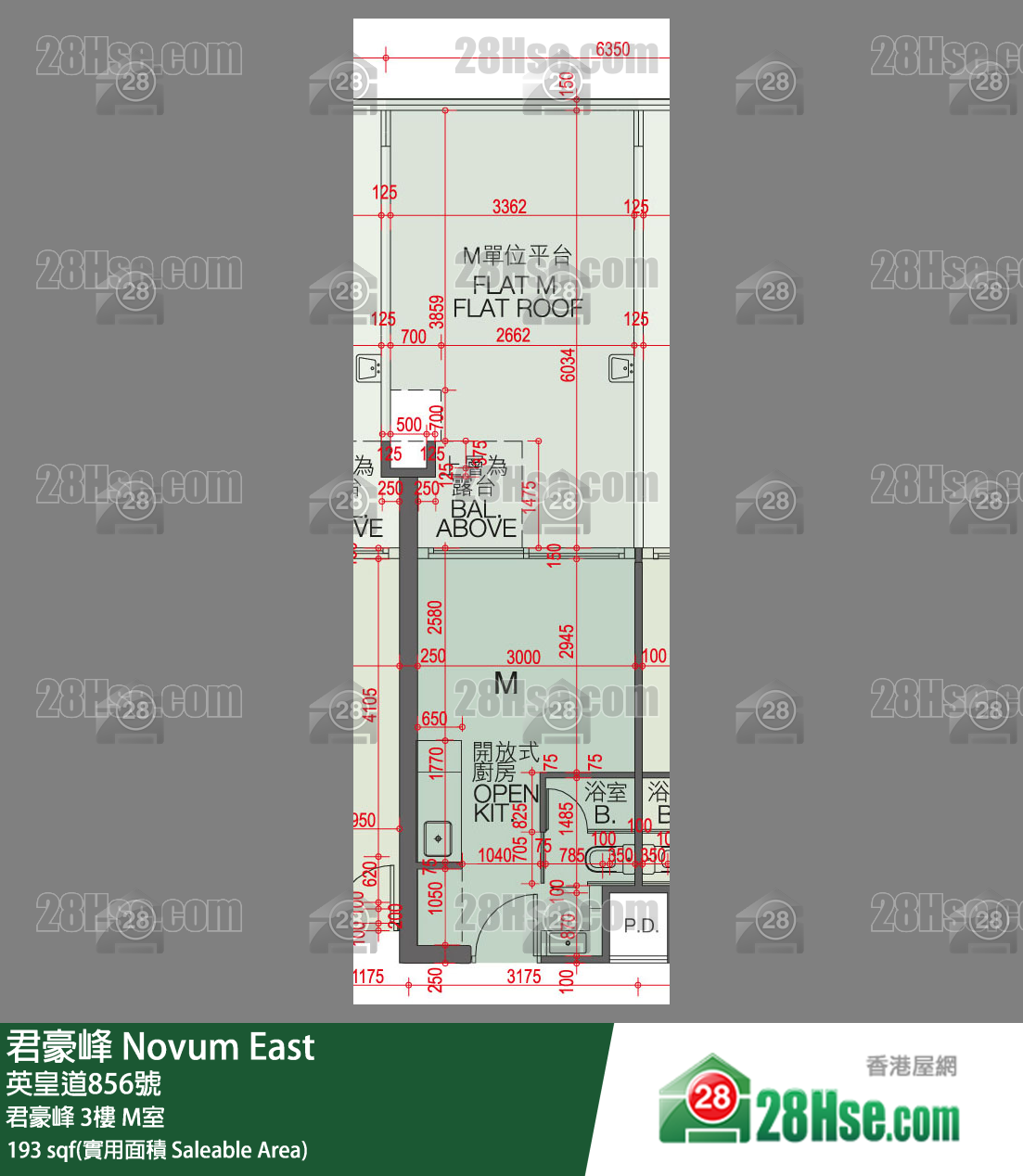 君豪峰 君豪峰 3樓 M室 平面圖