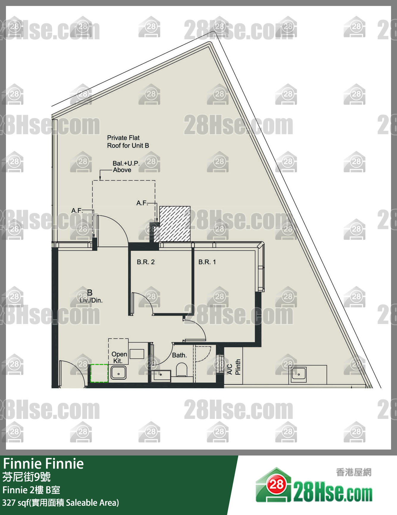 Finnie Finnie2樓 B室 平面圖