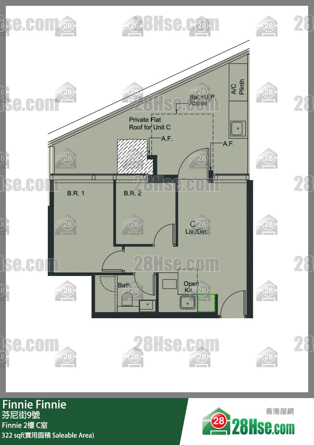 Finnie Finnie2樓 C室 平面圖