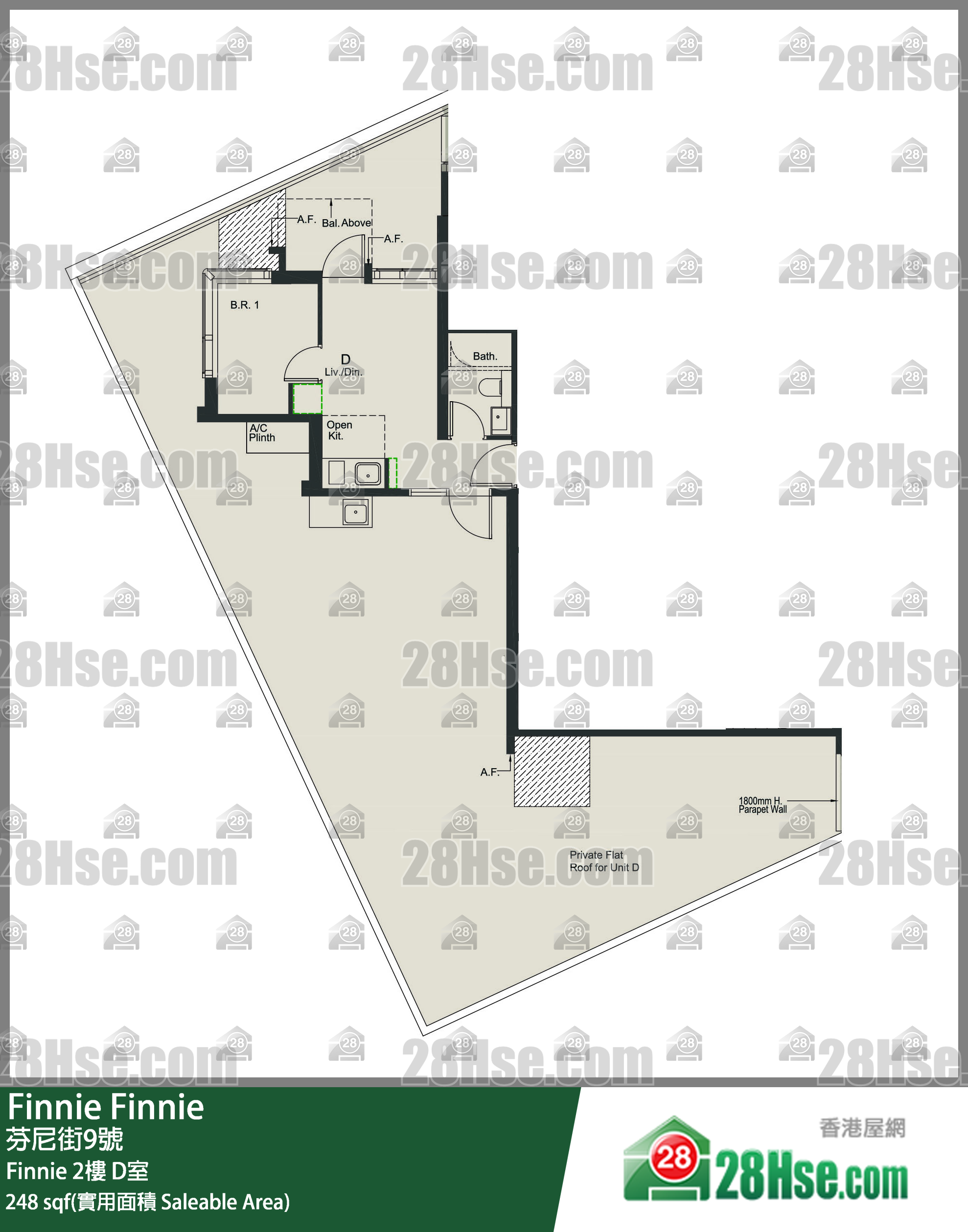 Finnie Finnie2樓 D室 平面圖