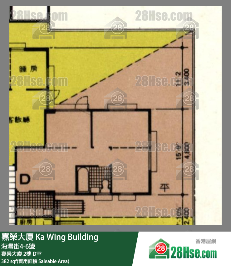 嘉榮大廈 嘉榮大廈2樓 D室 平面圖