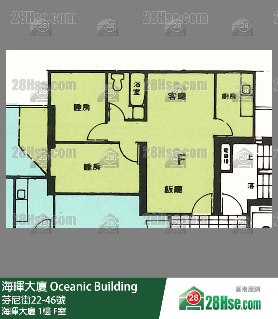 海晖大厦 海晖大厦1楼 F室 平面图