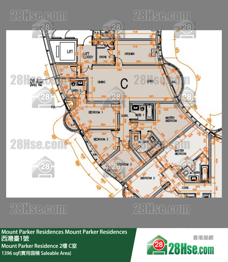 Mount Parker Residences Mount Parker Residence 2楼 C室 平面图