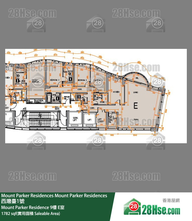 Mount Parker Residences Mount Parker Residence 9楼 E室 平面图