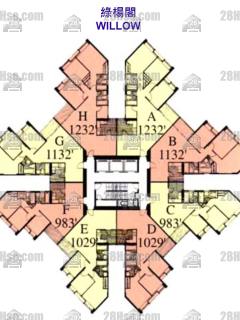 Harbour View Gardens Willow 3/f To 29/f FloorPlan