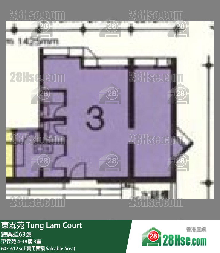 东霖苑 东霖苑22楼 3室 平面图