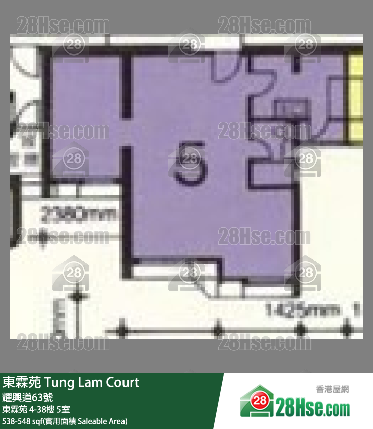 东霖苑 东霖苑13楼 5室 平面图