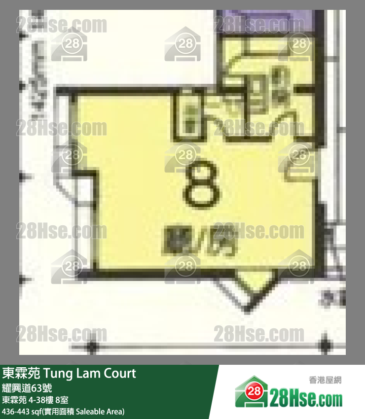 东霖苑 东霖苑13楼 8室 平面图