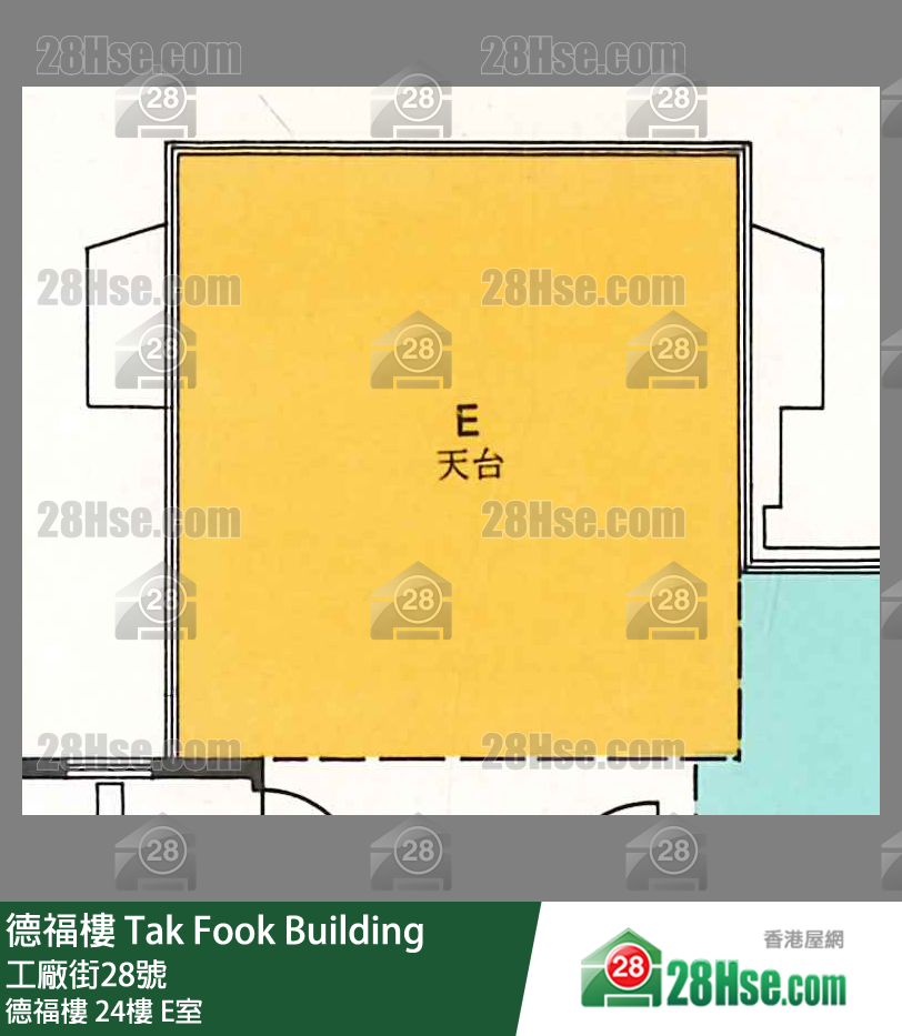 德福楼 德福楼24楼 E室 平面图