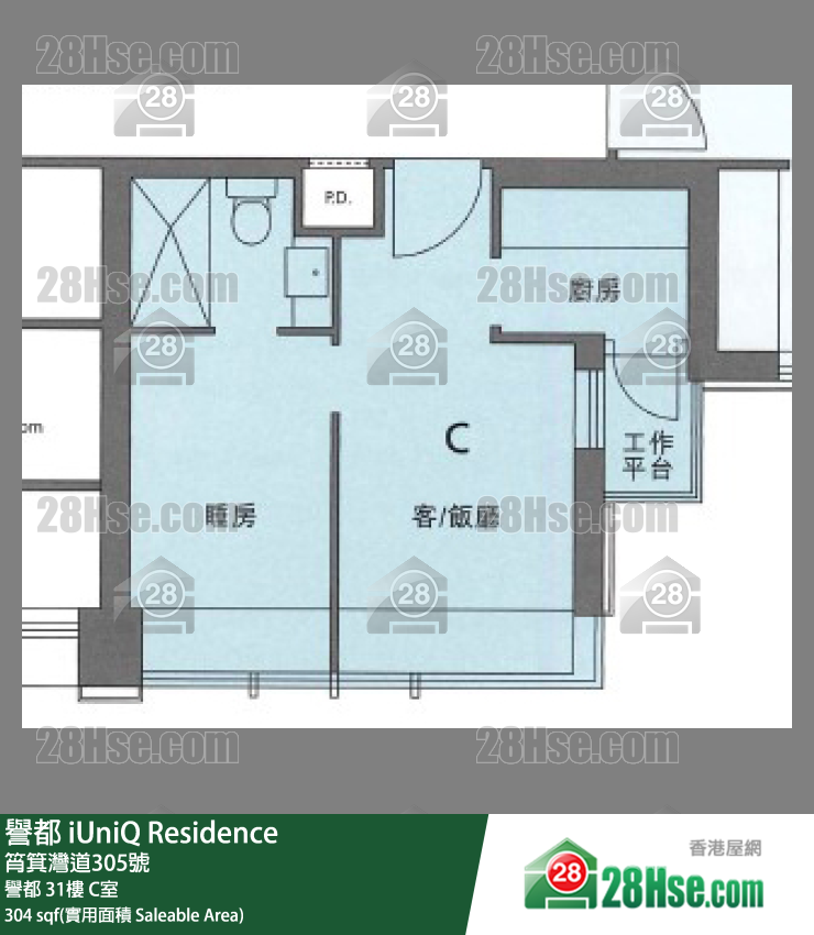 譽都 譽都31樓 C室 平面圖