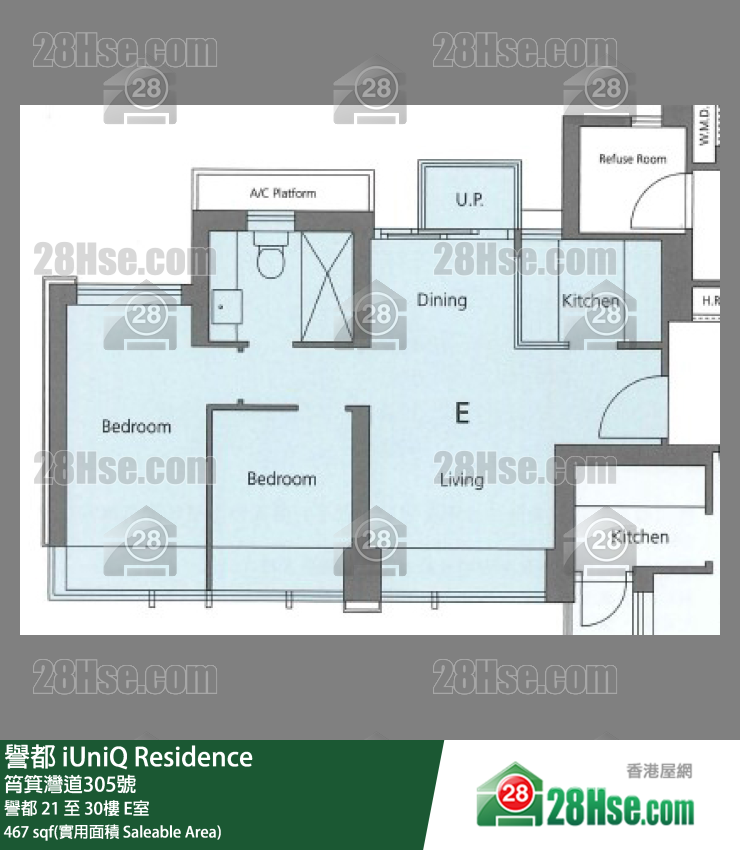 譽都 譽都 23樓 E室 平面圖
