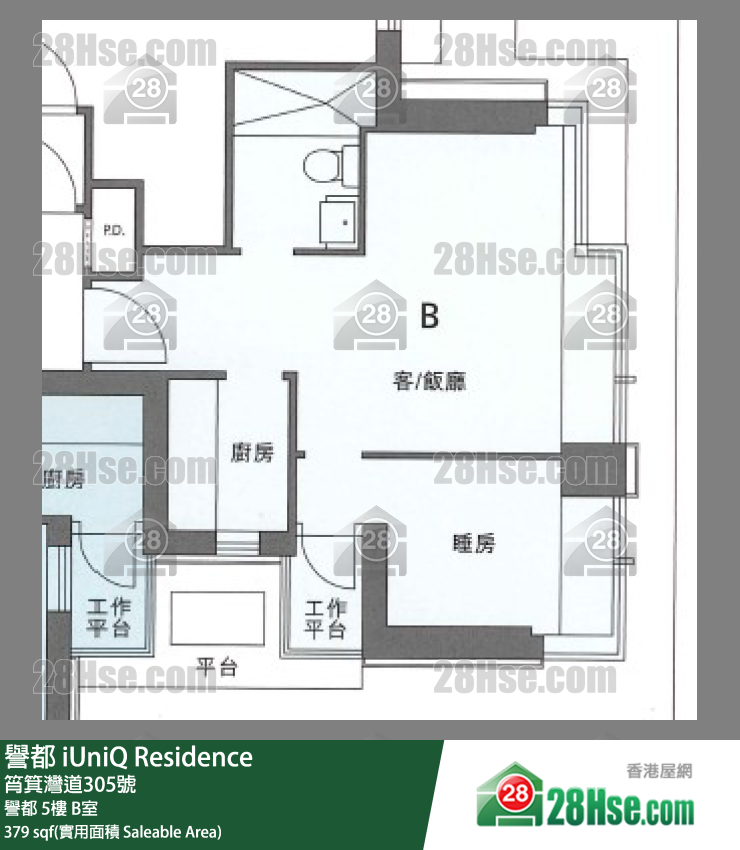 譽都 譽都 5樓 B室 平面圖